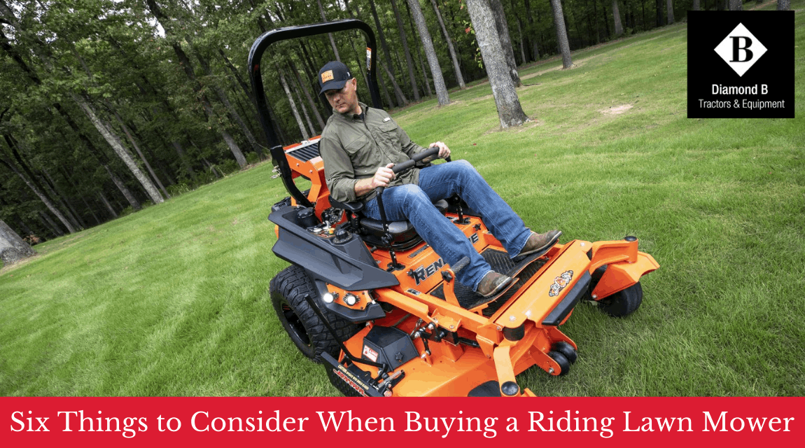 Six Things to Consider When Buying a Riding Lawn Mower